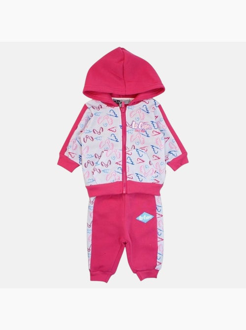 Lee cooper - ensemble veste zippée à capuche et pantalon de jogging - Kiabi