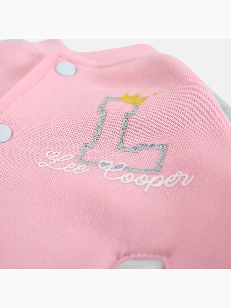 Lee cooper - ensemble veste zippée col montant et pantalon de jogging Rose - Kiabi