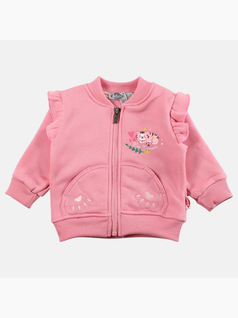 Lee cooper - ensemble veste zippée col montant et pantalon de jogging Rose - Kiabi