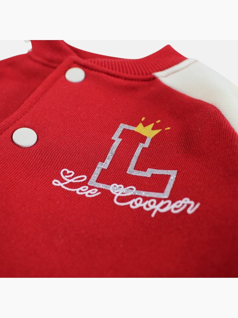 Lee cooper - ensemble veste zippée col montant et pantalon de jogging Rouge - Kiabi