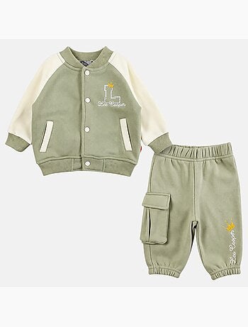 Lee cooper - ensemble veste zippée col montant et pantalon de jogging