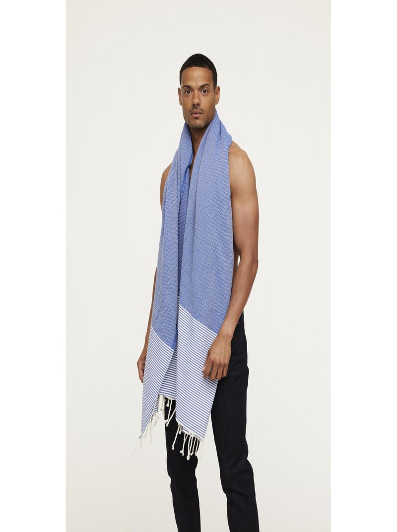 Lee Cooper - Fouta coton  ITTA Bleu - Kiabi