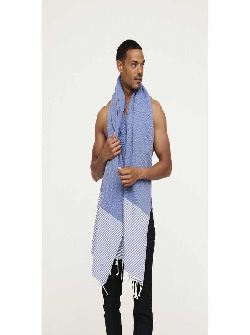 Lee Cooper - Fouta coton  ITTA Bleu - Kiabi