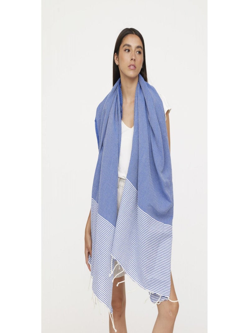 Lee Cooper - Fouta coton  ITTA Bleu - Kiabi