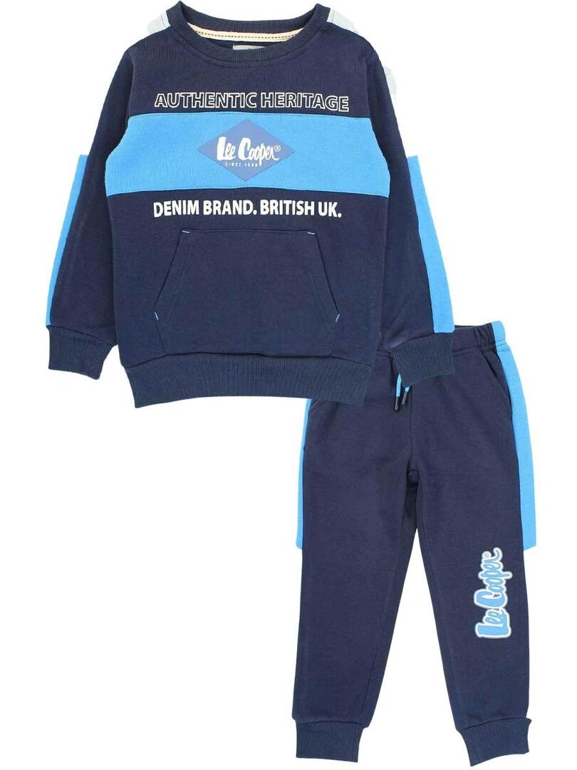 Lee Cooper Jogging Garçon Bleu 6 Ans (Lot De 2) - Ensemble Confortable Et Stylé Mixte Enfant