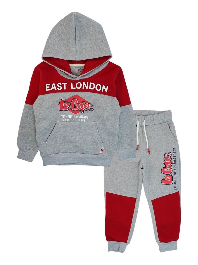 Lee Cooper - Sweat à capuche garçon Lee Cooper - Gris