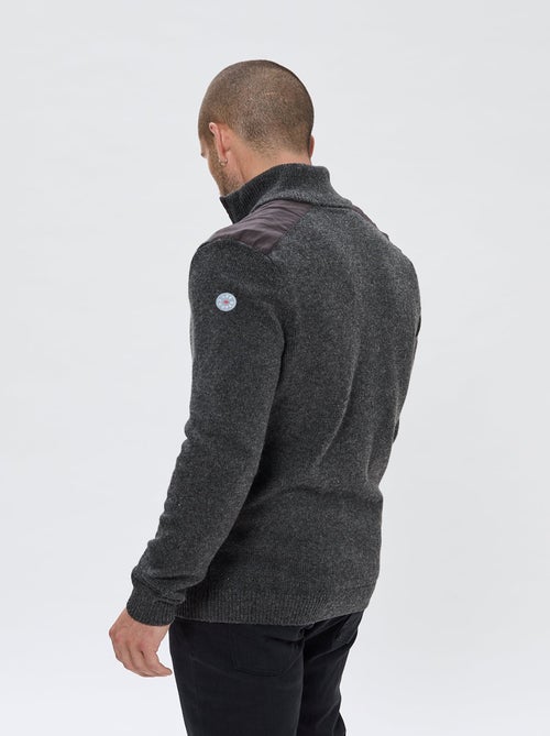 Lee Cooper - Gilet Carlos Anthracite chiné - Kiabi