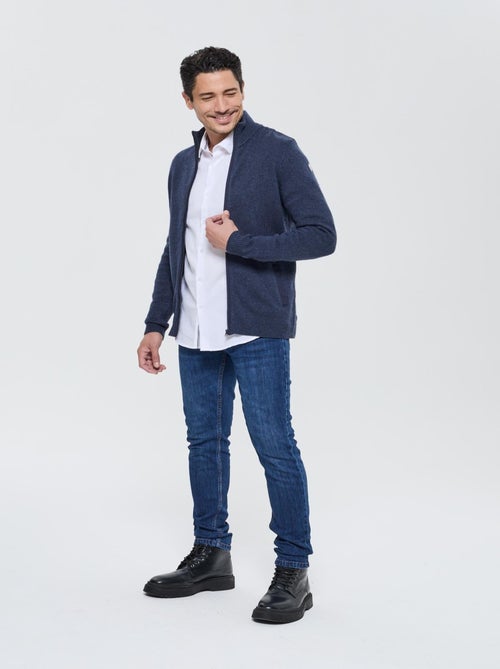 Lee Cooper - Gilet Carlos Navy chiné - Kiabi