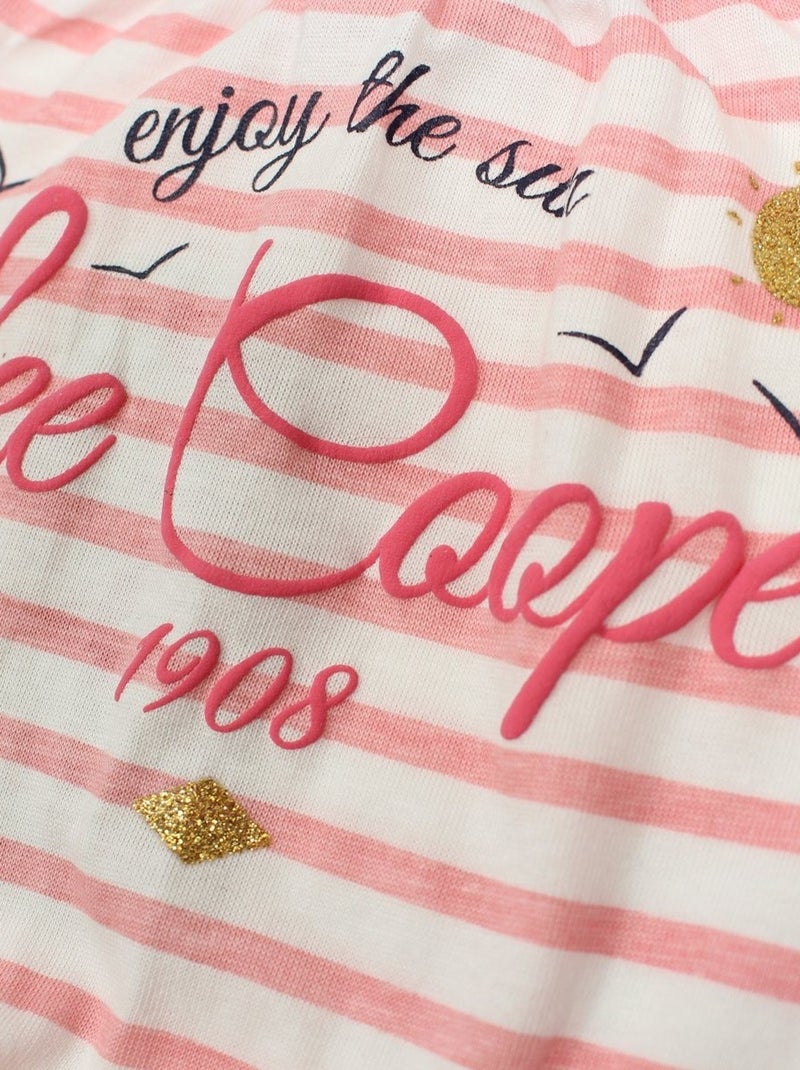 Lee Cooper - Grenouillere bébé Lee Cooper Rose - Kiabi