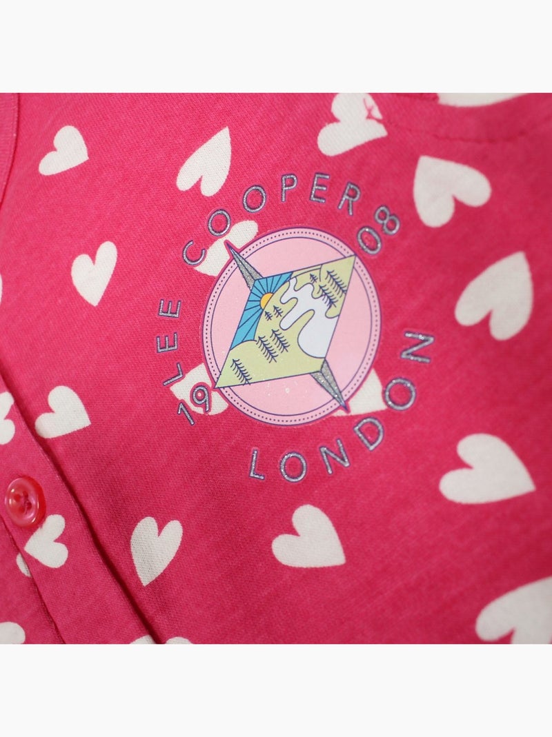 Lee Cooper - Grenouillere bébé Lee Cooper Rose fushia - Kiabi