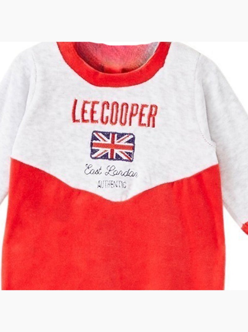 Lee Cooper - Grenouillere en velours Lee Cooper Gris - Kiabi