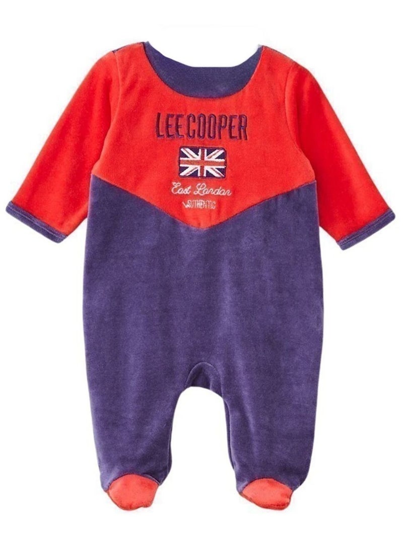 Lee Cooper - Grenouillere en velours Lee Cooper Rouge - Kiabi