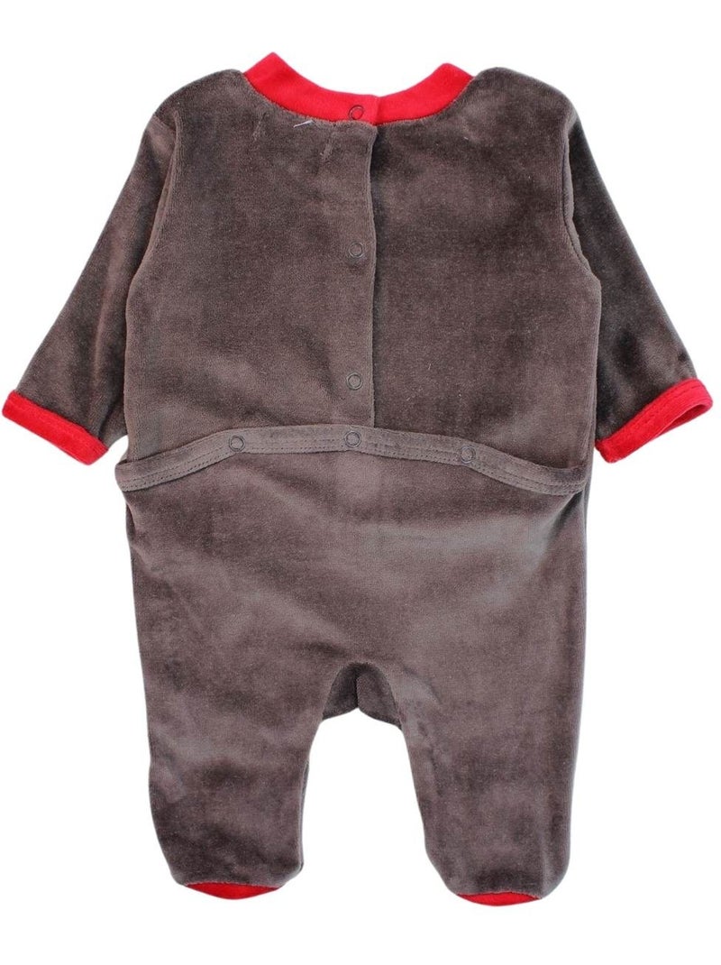 Lee Cooper - Grenouillere imprimé logo en coton Gris foncé - Kiabi