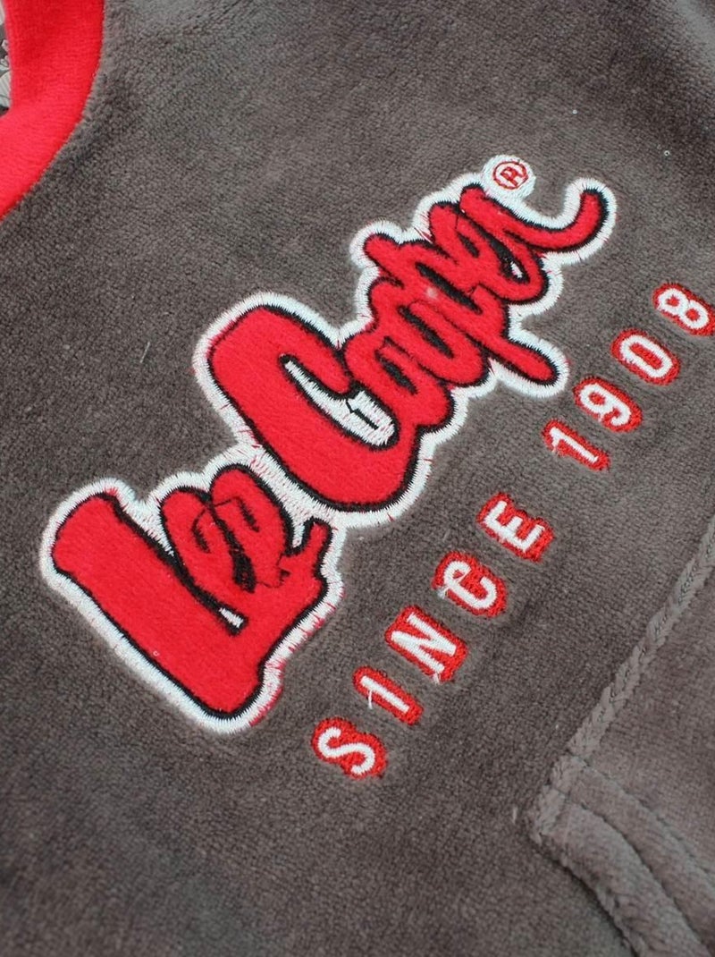 Lee Cooper - Grenouillere imprimé logo en coton Gris foncé - Kiabi