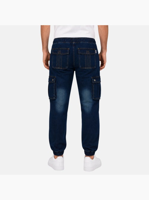 Lee cooper - jean cargo avec poches latérales, coupe droite et taille élastique à cordon - Kiabi Lee cooper - jean cargo avec poches latérales, coupe droite et taille élastique à cordon - Kiabi
