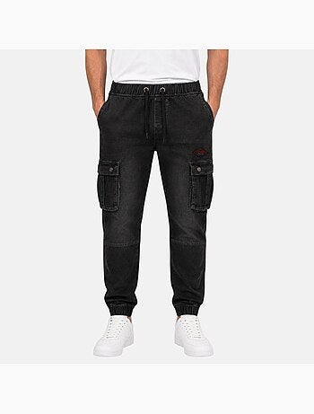 Lee cooper - jean cargo coupe ample, poches latérales