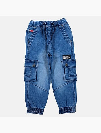 Lee cooper - jean cargo taille élastique à cordon, coupe décontractée