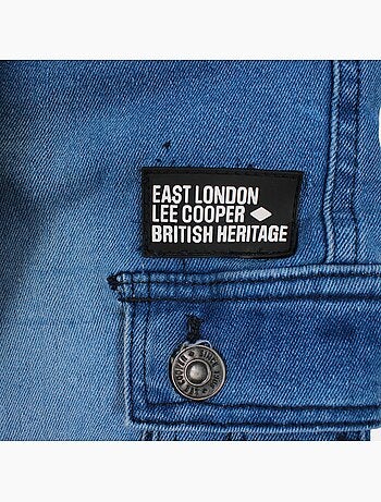 Lee cooper - jean cargo taille élastique à cordon, coupe décontractée
