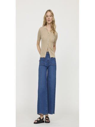 Lee Cooper - Jean coton cropped flare JOULIA