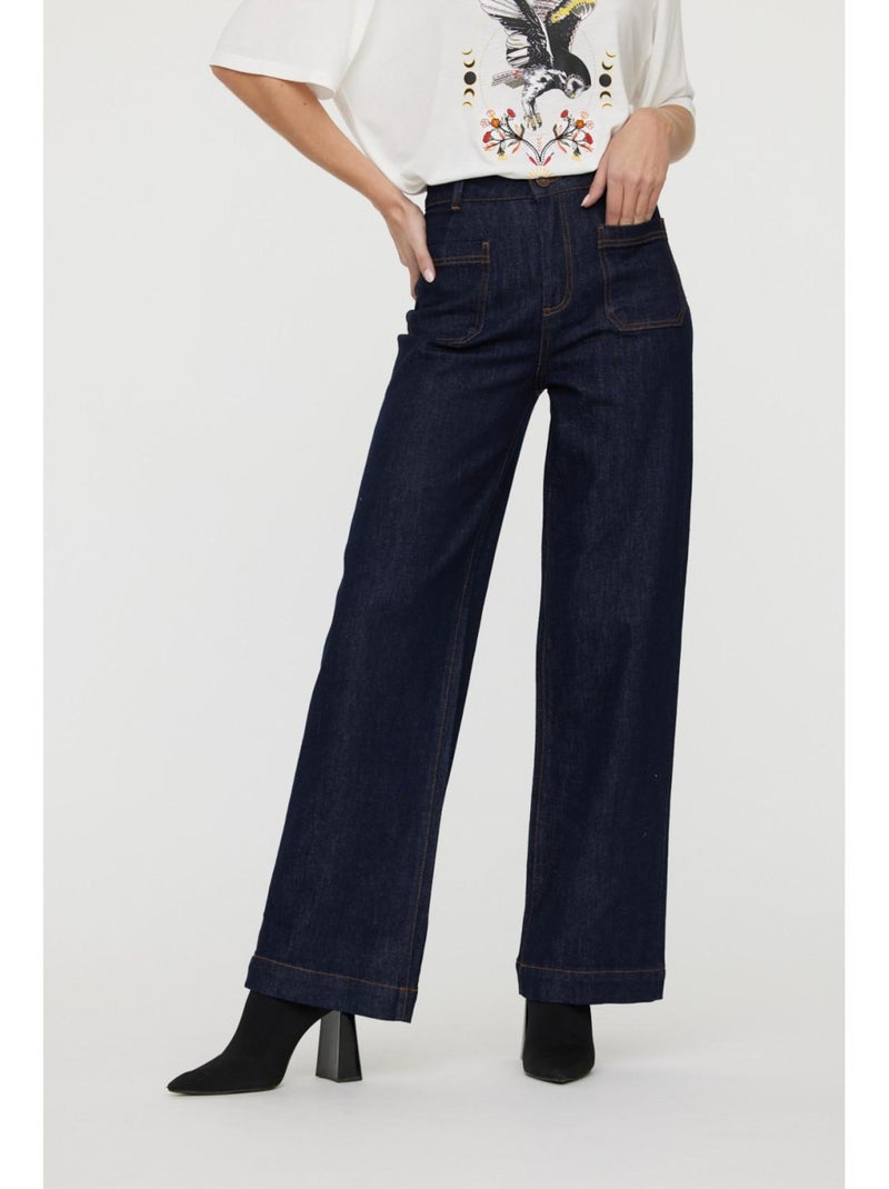 Lee Cooper - Jean coton flair JIDA Bleu foncé - Kiabi