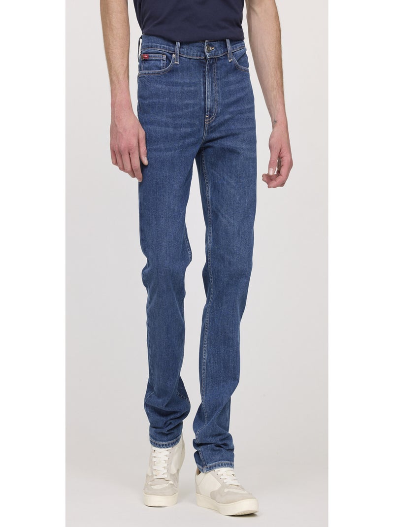 Lee Cooper - Jean coton regular LC118 L34 Noir Violet - Kiabi