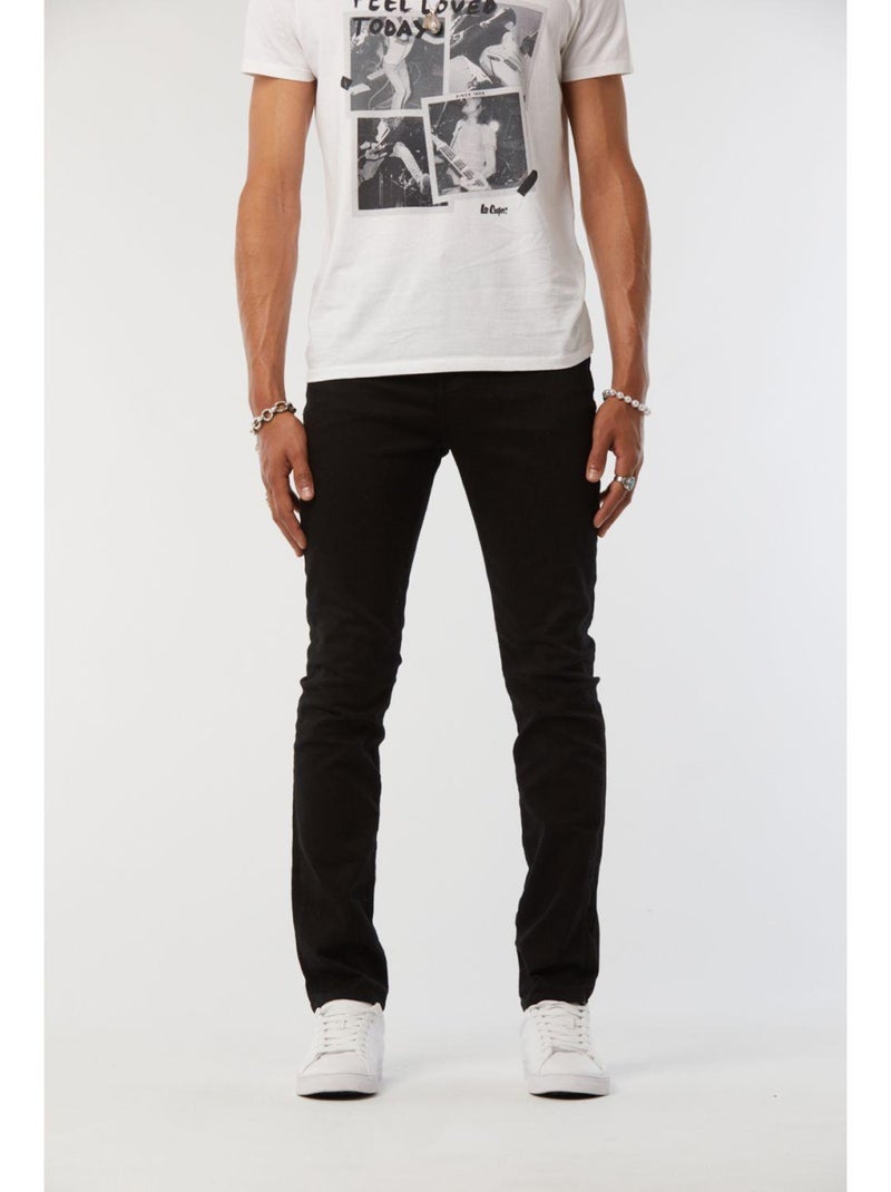 Lee Cooper - Jean coton slim LC030 Noir - Kiabi