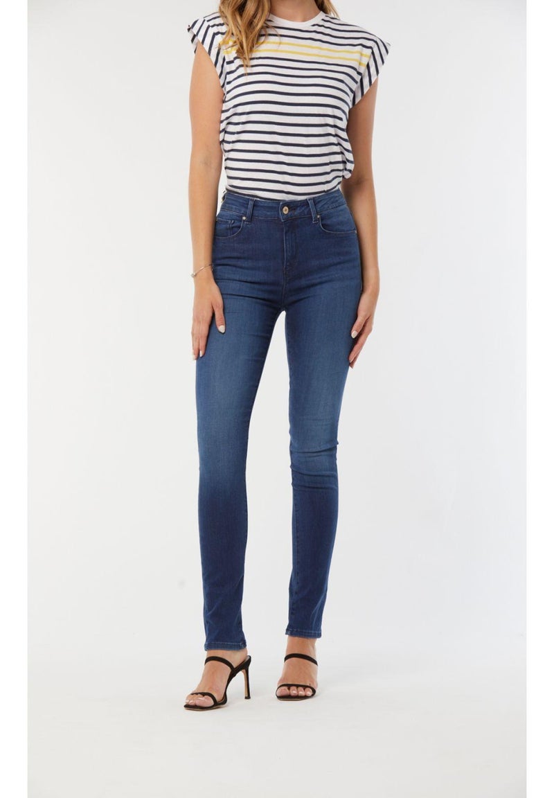 Lee Cooper - Jean coton slim LC135 Bleu foncé - Kiabi