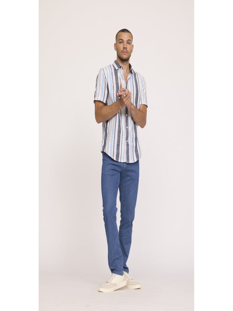 Lee Cooper - Jean coton straight LC122 Bleu ciel - Kiabi