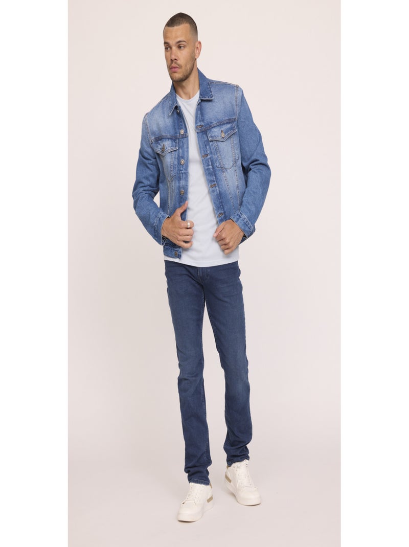 Lee Cooper - Jean coton straight LC122 L34 Gris - Kiabi