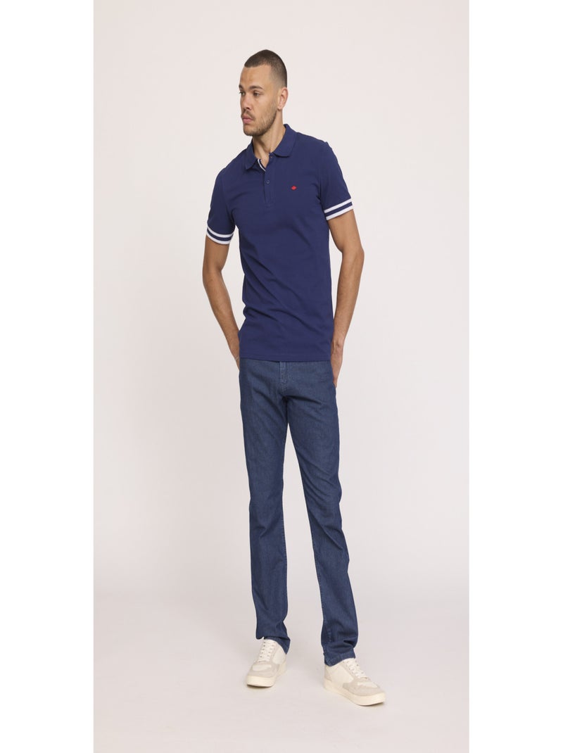 Lee Cooper - Jean coton straight LC126 Noir Violet - Kiabi