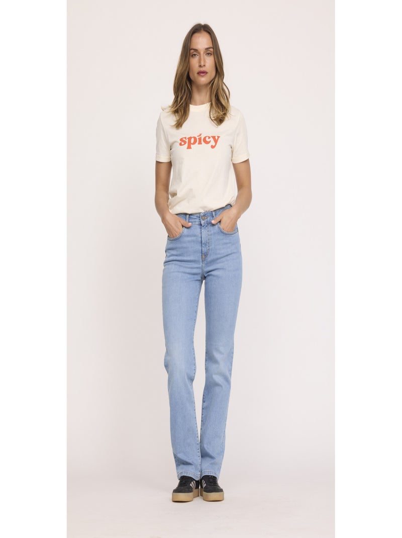 Lee Cooper - Jean coton straight LC141 Bleu clair - Kiabi