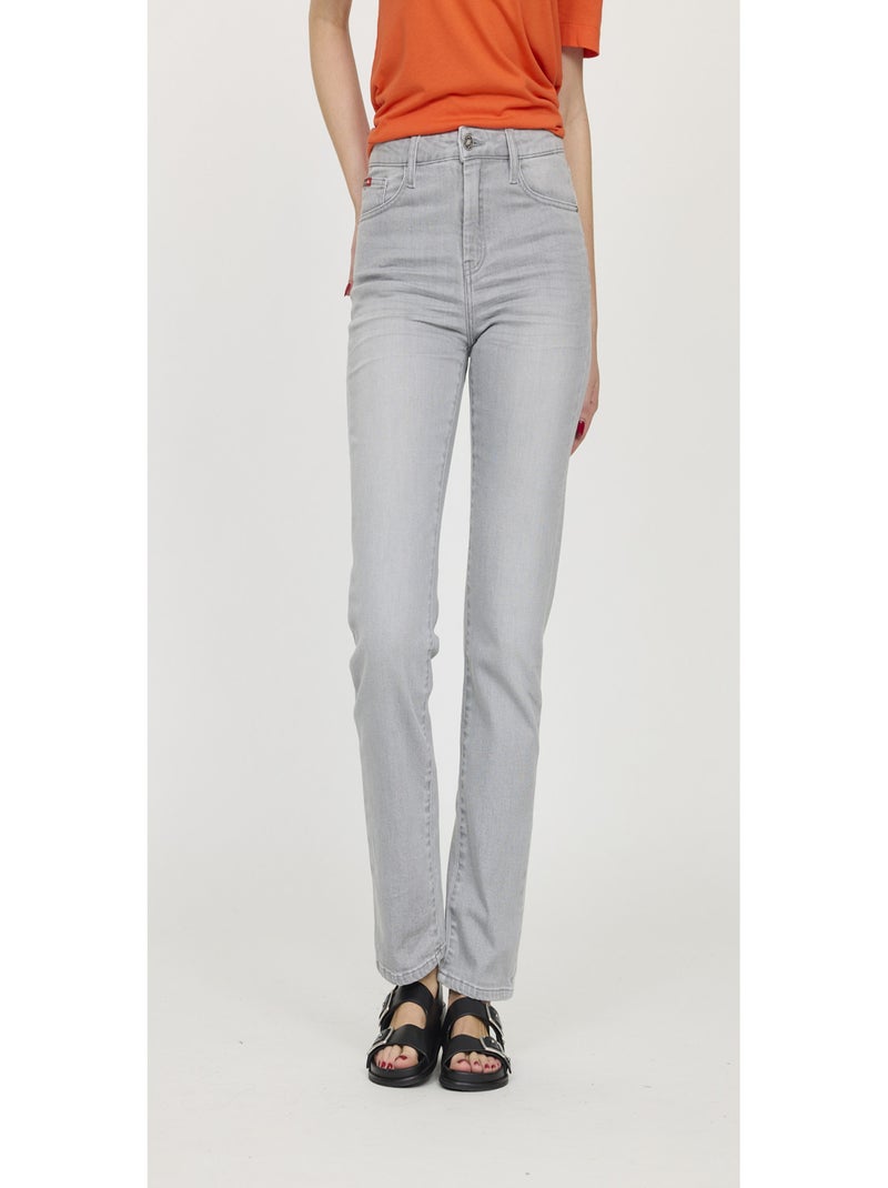 Lee Cooper - Jean coton straight LC141 Gris clair - Kiabi