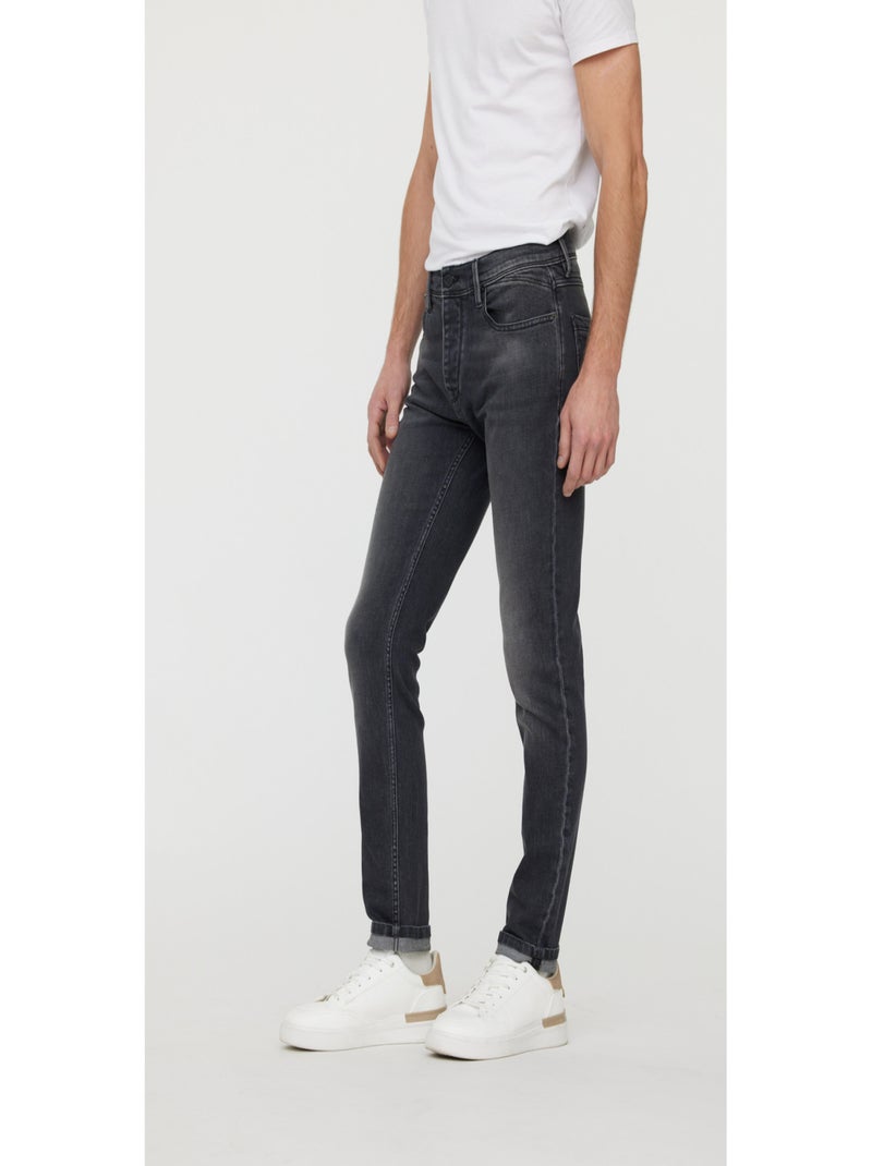 Lee Cooper - Jean coton tapered JUKE Noir Gris - Kiabi