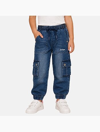 Lee cooper - jean coupe large, taille à cordon, poches cargo