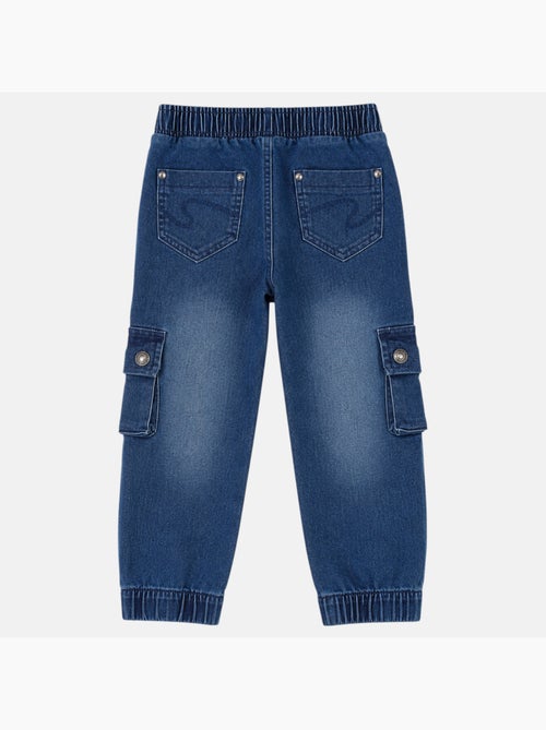 Lee cooper - jean coupe large, taille élastique à cordon et poches cargo - Kiabi Lee cooper - jean coupe large, taille élastique à cordon et poches cargo - Kiabi