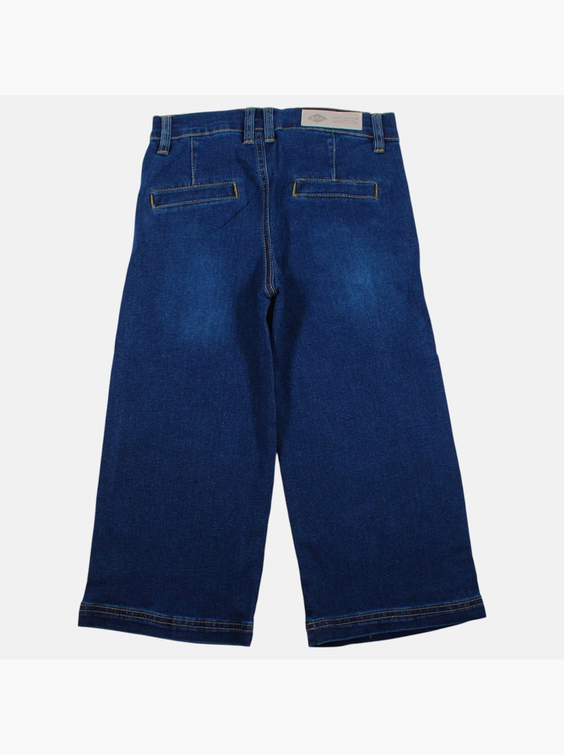 Lee cooper - jean coupe large, taille haute boutonnée Bleu - Kiabi