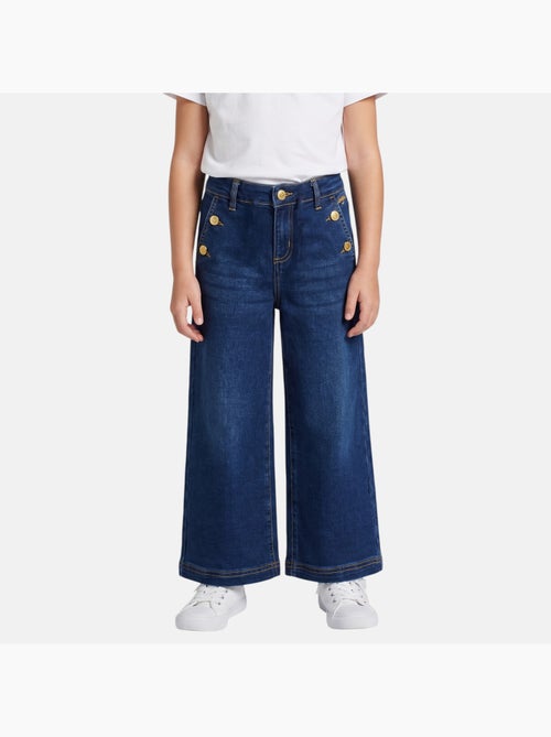 Lee cooper - jean coupe large, taille haute et fermeture boutonnée - Kiabi