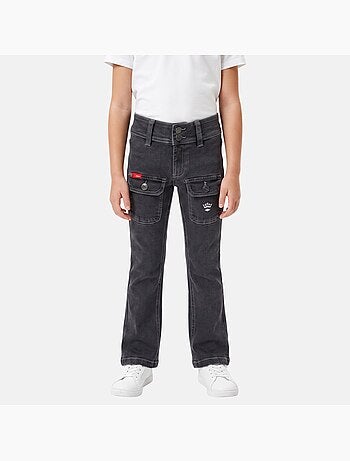 Lee cooper - jean coupe large, taille haute et fermeture boutonnée