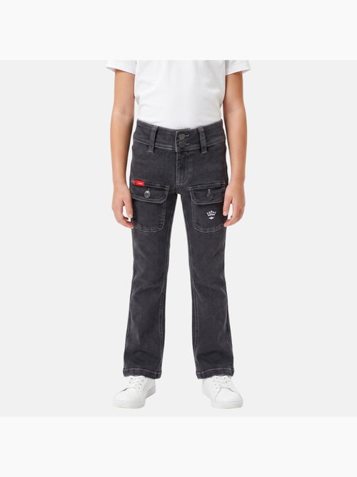 Lee cooper - jean coupe large, taille haute et fermeture boutonnée - Kiabi