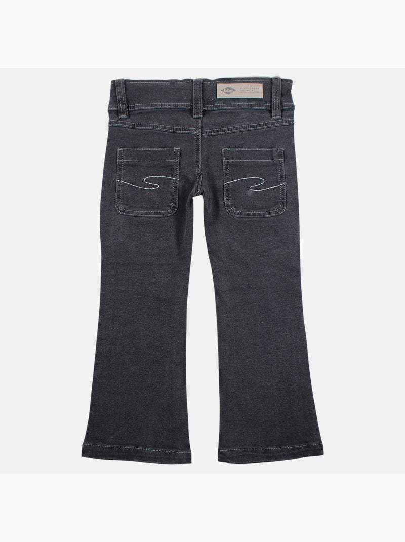 Lee cooper - jean coupe large, taille haute et fermeture boutonnée Gris - Kiabi