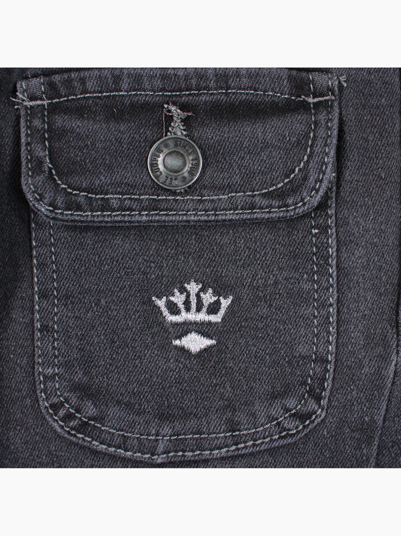 Lee cooper - jean coupe large, taille haute et fermeture boutonnée Gris - Kiabi