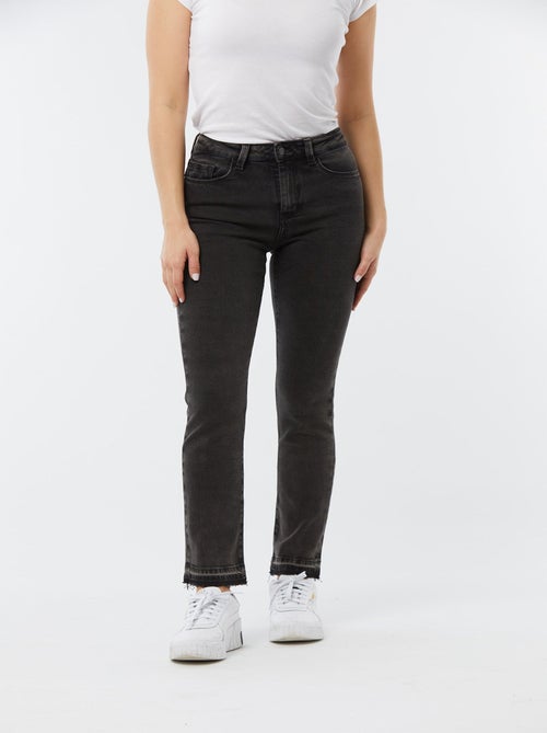 Lee Cooper - Jean femme LC161 L32 Noir stoned shadow - Kiabi