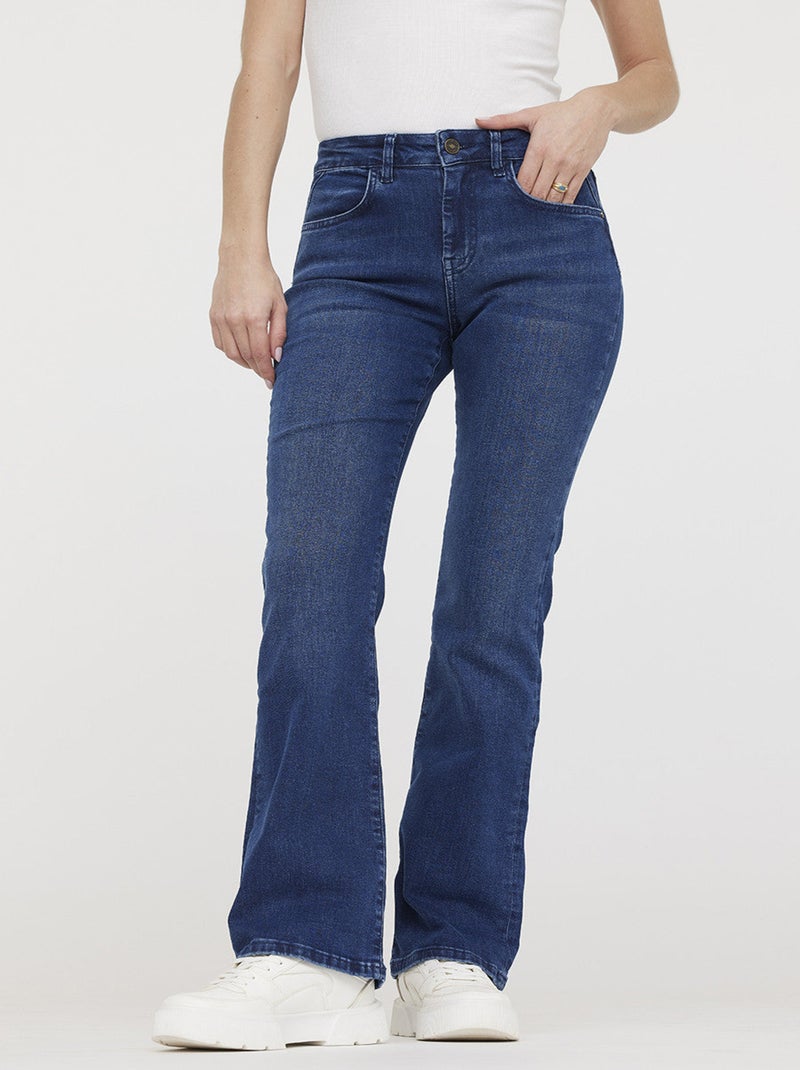 Lee Cooper - Jean JEDEN Dark Medium Brushed Bleu - Kiabi