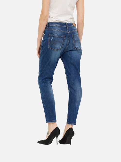 Lee Cooper - Jean JOHANA Medium Blue Destroy - Kiabi