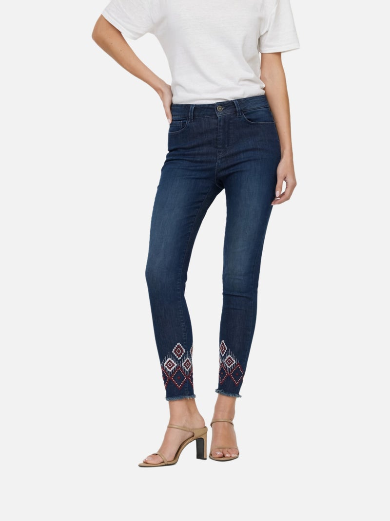 Lee Cooper - Jean LC115 Dark Blue Brushed Bleu - Kiabi