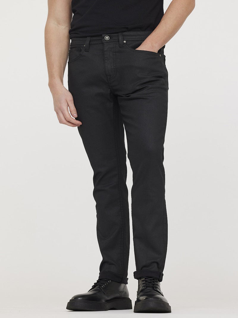 Lee Cooper - Jean LC122 Black coatted Noir - Kiabi