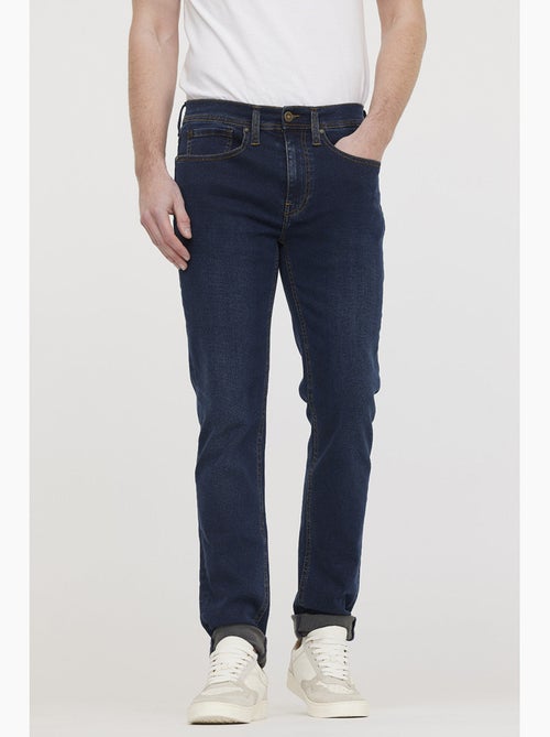 Lee Cooper - Jean LC122 Blue Black Piqué Brushed - L34 - Kiabi