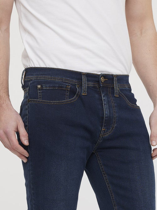 Lee Cooper - Jean LC122 Blue Black Piqué Brushed - L34 - Kiabi