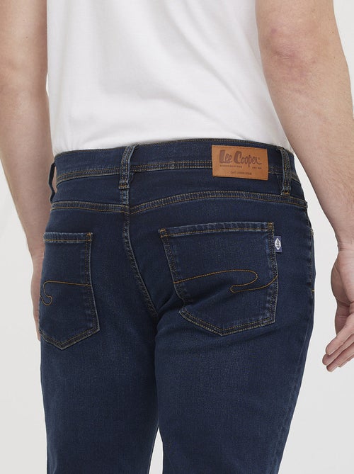 Lee Cooper - Jean LC122 Blue Black Piqué Brushed - L34 - Kiabi