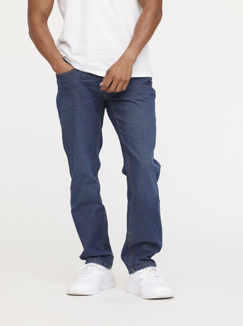 Lee Cooper - Jean LC122 Light Blue Piqué Brushed Bleu - Kiabi